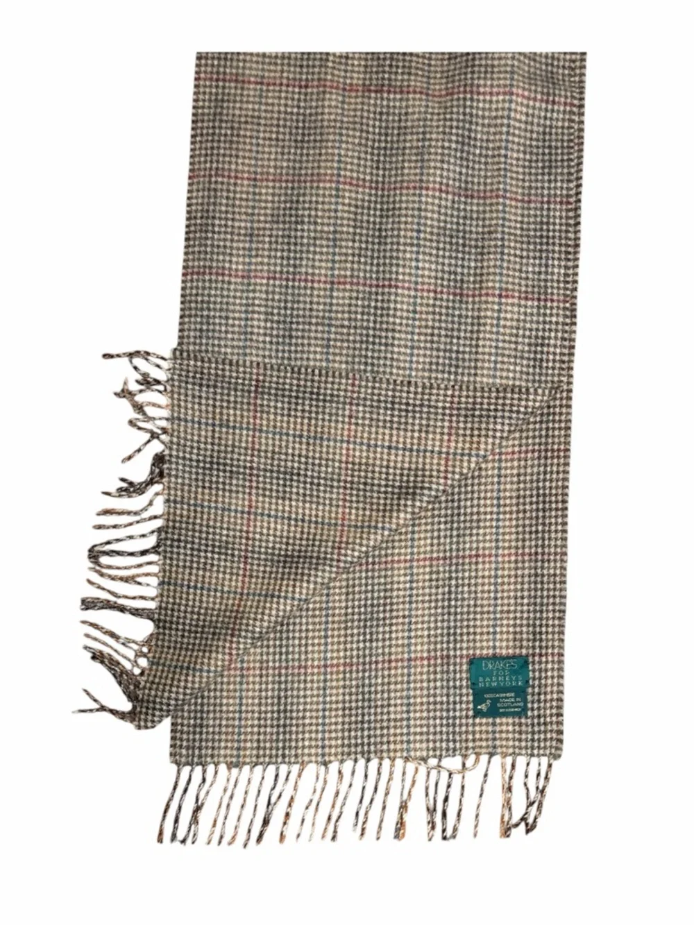Drake’s for Barneys New York 100% Cashmere Scarf Made in Scotland